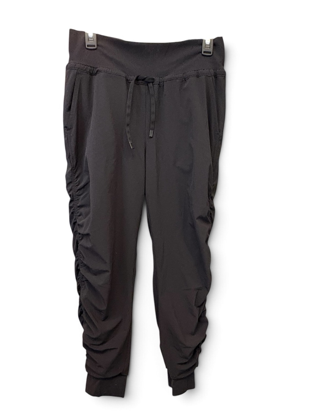 Athleta Black Women's Ruched-Side Drawstring Joggers